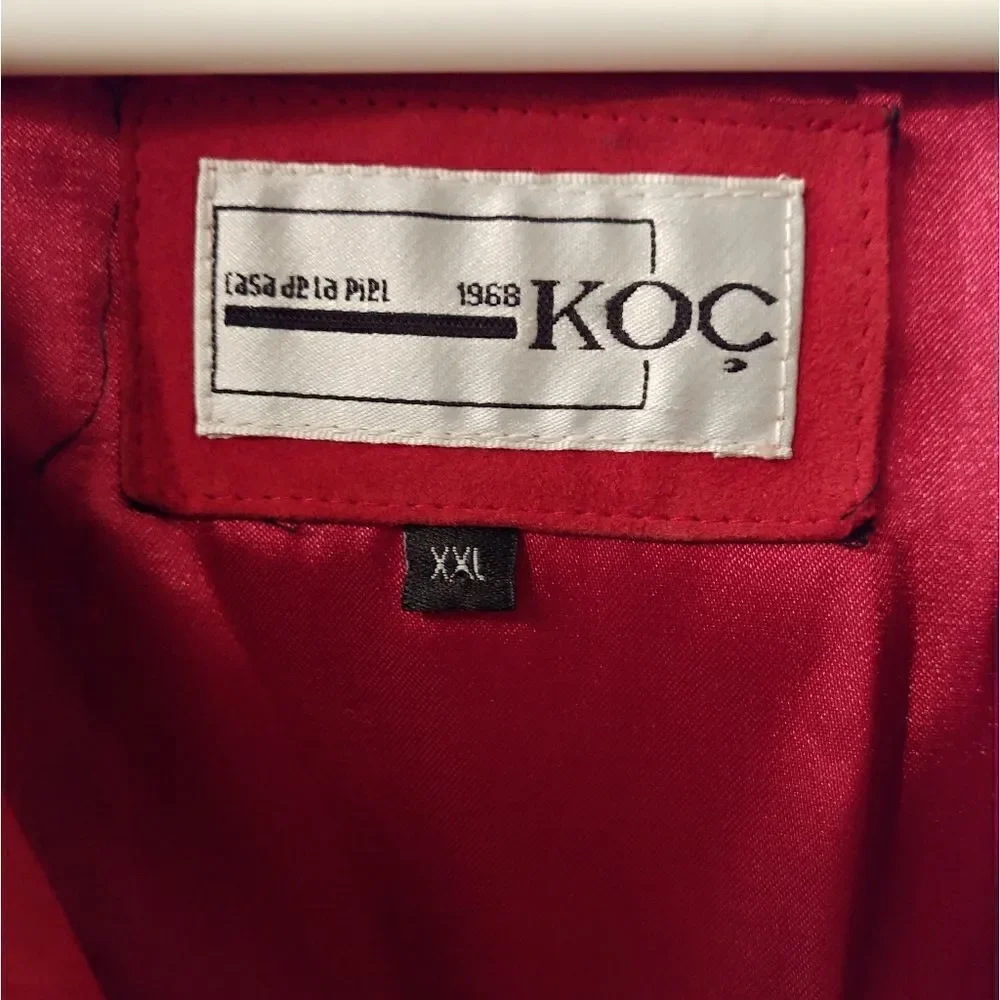 KOC Casa de la Piel Burnt Orange Lamb Suede Jacket - Picture 5 of 8